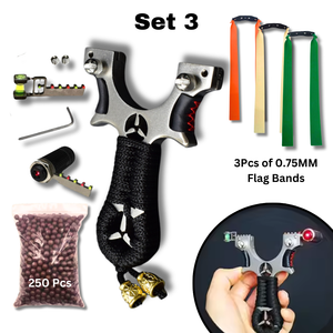 Light Gray Marksman® Flying Bird Mercedes Benz Premium Stainless Steel Slingshot | Different Thickness Options MARKSMAN