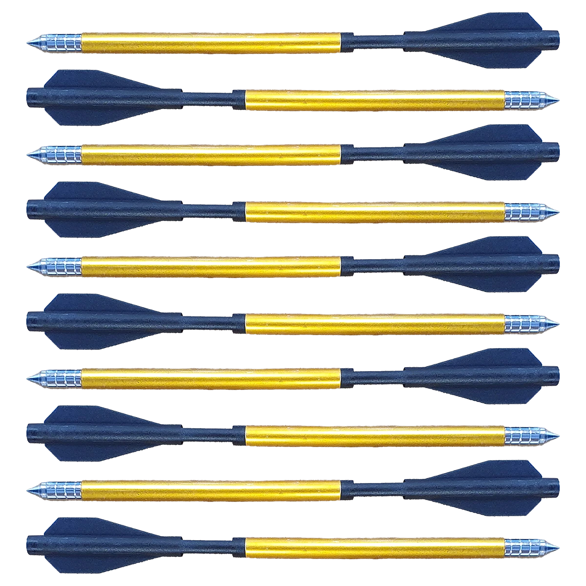 Black Man Kung 6.5" Aluminium Crossbow Bolts 10-Pack Ø6mm MAN KUNG