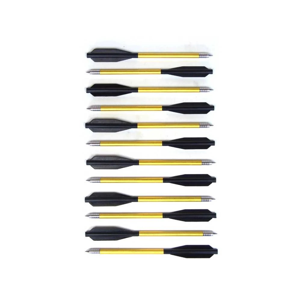White Smoke Man Kung 6.5 Inch Aluminium Crossbow Bolts (Ø6mm) – Pack of 12 MAN KUNG