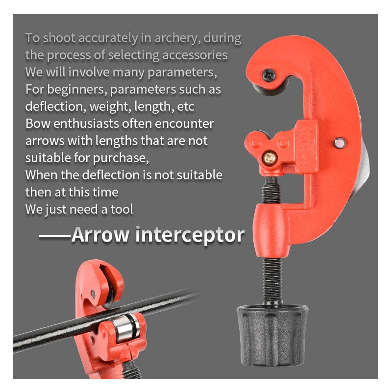 Dim Gray SPG Manual Arrow Cutter – Aluminum Alloy Handheld Arrow Shaft Cutting Tool SPG