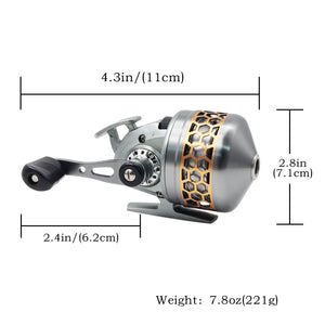 White Smoke TIDAL CORE High Quality Metal Fishing Reel High Speed Ratio 3.6:1 Professional Fishing Accessory Reel with 3+1 BB Bearing MARKSMAN