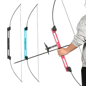 Gray SPG Metal Foldable Recurve Bow – Ambidextrous 54" with Resin Limbs SPG