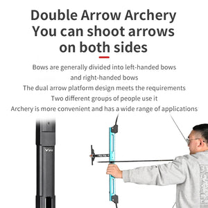 Light Gray SPG Metal Foldable Recurve Bow – Ambidextrous 54" with Resin Limbs SPG