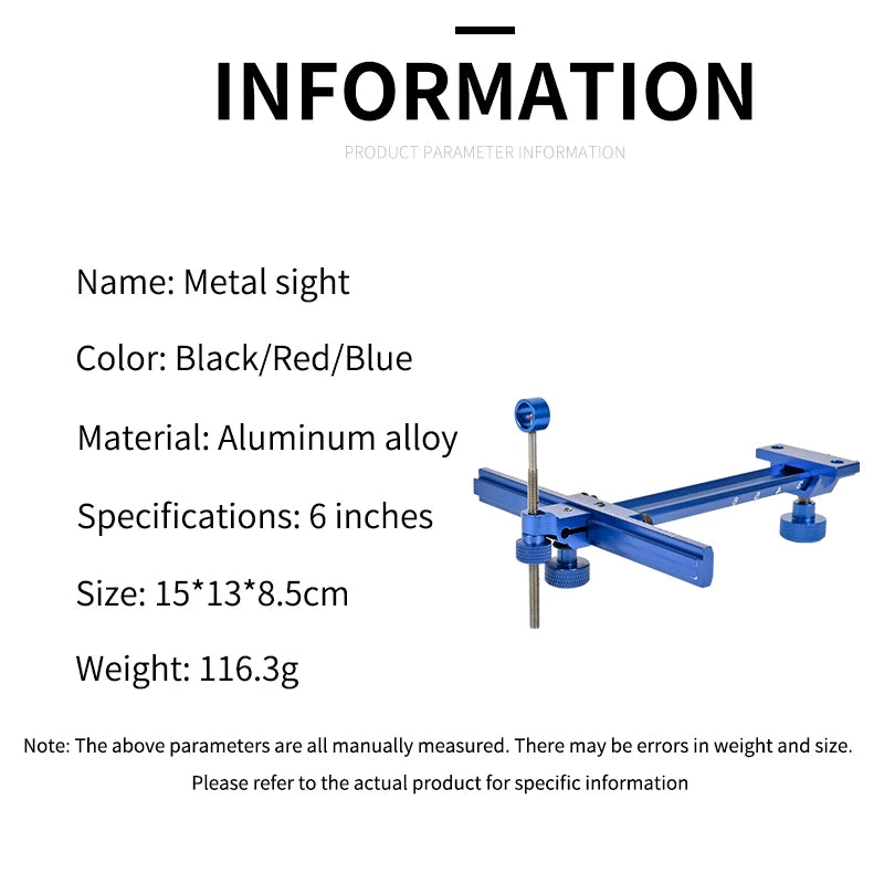 Lavender SPG Metal Recurve Bow Sight 6-Inch — CNC Aluminum Adjustable Sight SPG