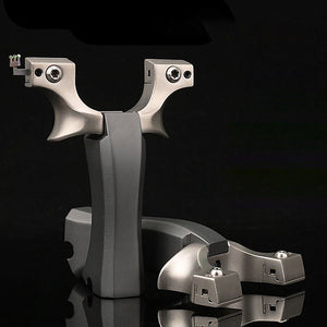 Black Sturdy 440C Stainless Steel Aluminum Handle Slingshot INDIAN SLINGSHOT