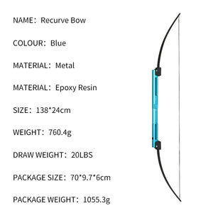 Lavender SPG Metal Foldable Recurve Bow – Ambidextrous 54" with Resin Limbs SPG