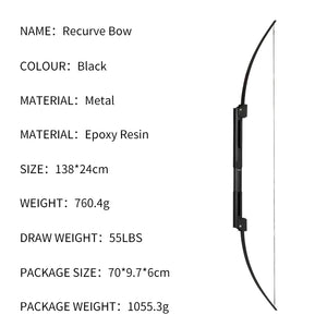 Lavender SPG Metal Foldable Recurve Bow – Ambidextrous 54" with Resin Limbs SPG