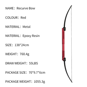 Black SPG Metal Foldable Recurve Bow – Ambidextrous 54" with Resin Limbs SPG