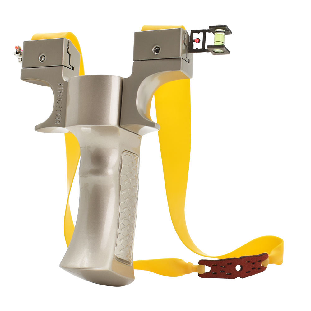 Rosy Brown Iron Scale – Professional Metal Alloy Slingshot with Elastic Rubber Band for Outdoor Shooting and Sport Games INDIAN SLINGSHOT