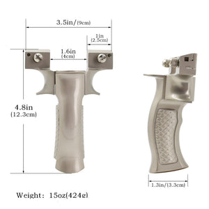 Dark Gray Iron Scale – Professional Metal Alloy Slingshot with Elastic Rubber Band for Outdoor Shooting and Sport Games INDIAN SLINGSHOT