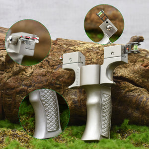 Dark Olive Green Iron Scale – Professional Metal Alloy Slingshot with Elastic Rubber Band for Outdoor Shooting and Sport Games INDIAN SLINGSHOT