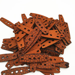 Sienna Microfiber Leather Pit Pouches With Center Hole GM&BW