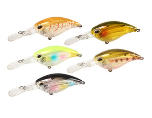 White Smoke Mini ABS Floating Crankbait Lure 35mm 2.5g with 3D Eyes & VMC Hook MARKSMAN