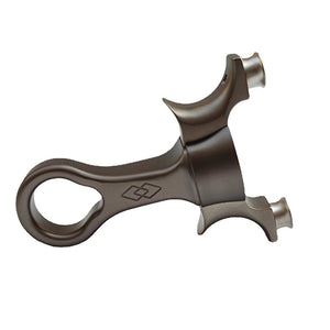 Dim Gray Mini Detachable Tie Free Titanium Alloy Slingshot MARKSMAN