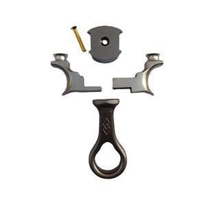 Dim Gray Mini Detachable Tie Free Titanium Alloy Slingshot MARKSMAN