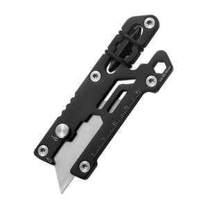 White Smoke Mini Safety Utility Knife – Slide Open Stainless Steel Cutter MARKSMAN