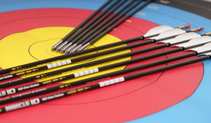 Salmon Sanlida® Miracle 10 Target Recurve Carbon Arrows – 12pcs SANLIDA