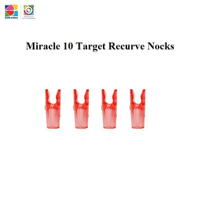 White Smoke Sanlida® Miracle 10 Target Recurve Nocks – Precision Fit Archery Nock Set (50pcs) SANLIDA