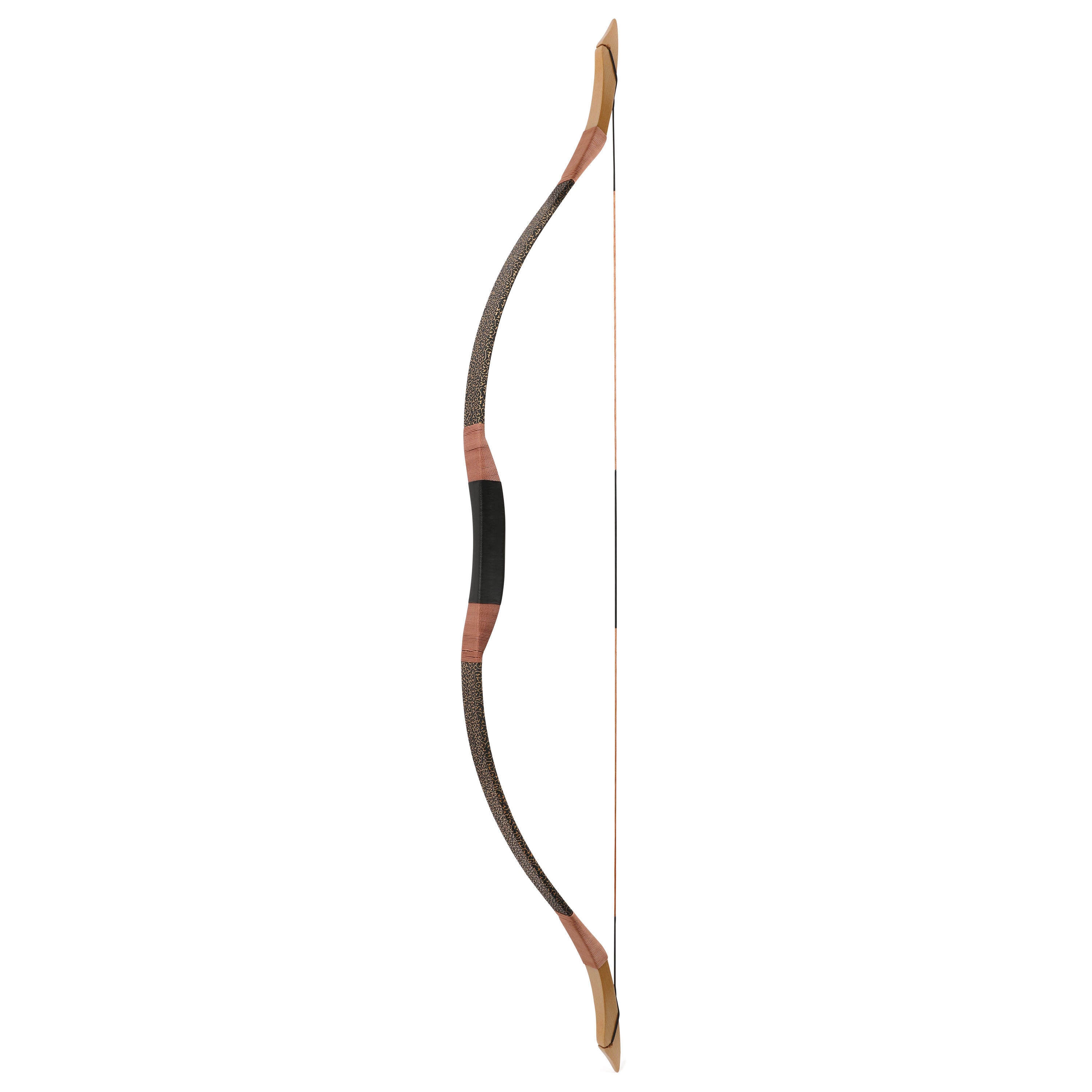 White Smoke 20-100 lbs Traditional Long Mongolian Horse Recurve Bow Archery 55" INDIAN SLINGSHOT