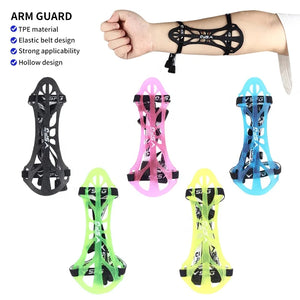 Dark Slate Gray SPG Multi-Color Arm Guard – Adjustable Lightweight TPE Forearm Protector SPG