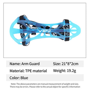 Dark Slate Gray SPG Multi-Color Arm Guard – Adjustable Lightweight TPE Forearm Protector SPG
