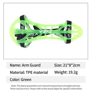 Dark Slate Gray SPG Multi-Color Arm Guard – Adjustable Lightweight TPE Forearm Protector SPG