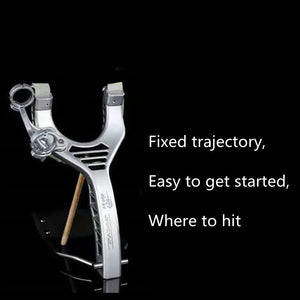 Black Leida Wrist Rest Alloy Slingshot MARKSMAN