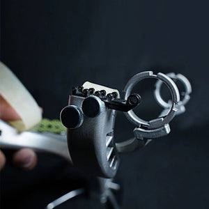 Black Leida Wrist Rest Alloy Slingshot MARKSMAN