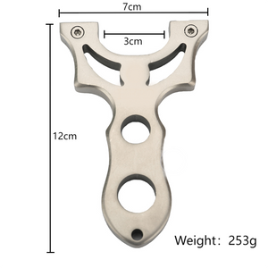 Light Gray New Active Hero Stainless Steel Slingshot MARKSMAN