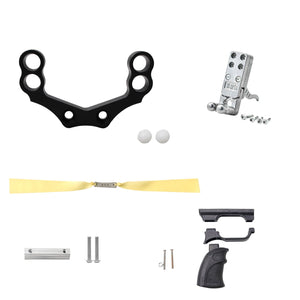 White Smoke New Aluminum Alloy DIY Slingshot Accessories Set for Outdoor Recreation MARKSMAN