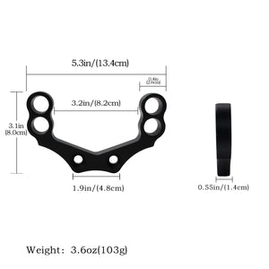 White Smoke New Aluminum Alloy DIY Slingshot Accessories Set for Outdoor Recreation MARKSMAN