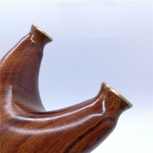 Saddle Brown New Desert Solid wood Slingshot Bionic Handle Flying Tiger Copper Head CNC Collection Competitive Slingshot INDIAN SLINGSHOT