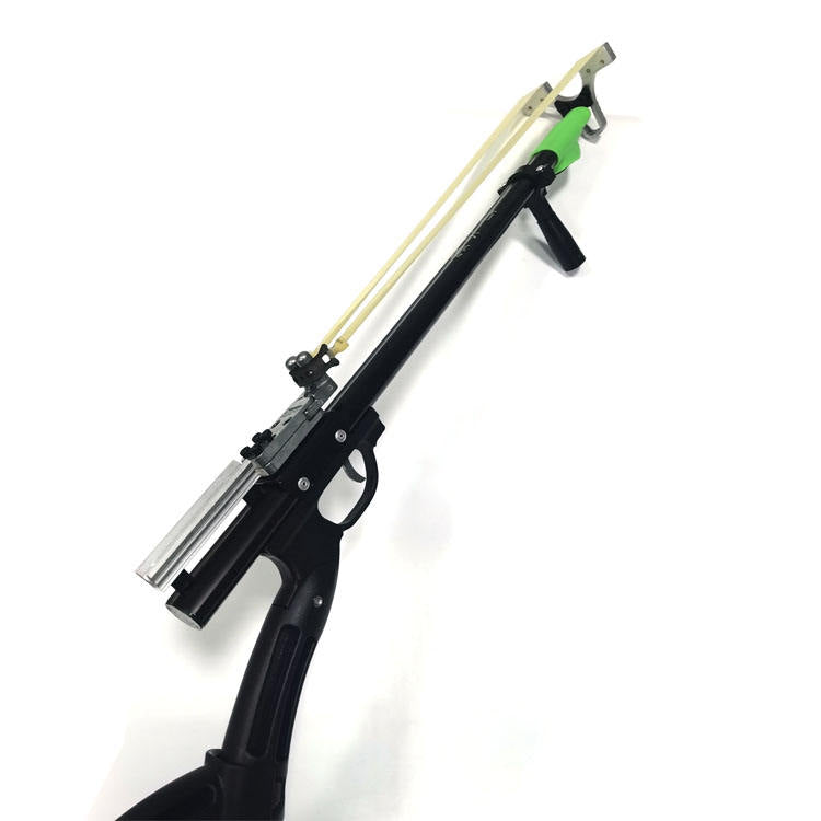 Light Gray New Owl Fishing Slingshot Rifle Outdoor Target Shooting Fishing Shooting Long Rod Rifle MARKSMAN