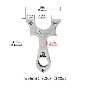 Light Gray G Flying Arrow Powerful Stainless Steel Slingshot MARKSMAN
