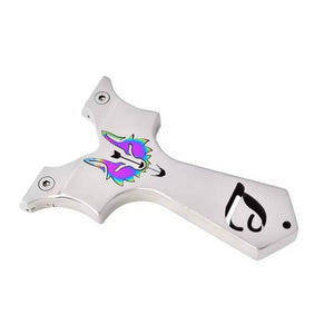 Light Gray Night Wolf Stainless Steel Slingshot for Outdoor Shooting and Sports INDIAN SLINGSHOT