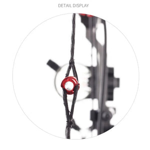 Dim Gray SPG 1/4" Non-Hooded Peep Sight – Aluminum Alloy Compound Bow Accessory SPG