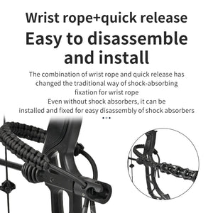 Dark Slate Gray SPG Nylon Bow Wrist Strap – Adjustable Archery Sling SPG