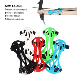 Dark Slate Gray SPG Nylon Carbon Arm Guard Forearm Protector for Archery Training SPG