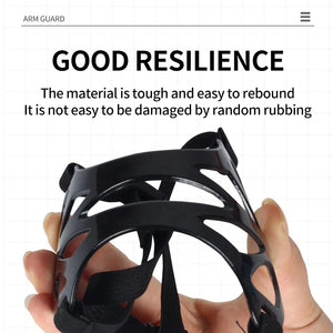 Gray SPG Nylon Carbon Arm Guard Forearm Protector for Archery Training SPG