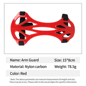 Black SPG Nylon Carbon Arm Guard Forearm Protector for Archery Training SPG