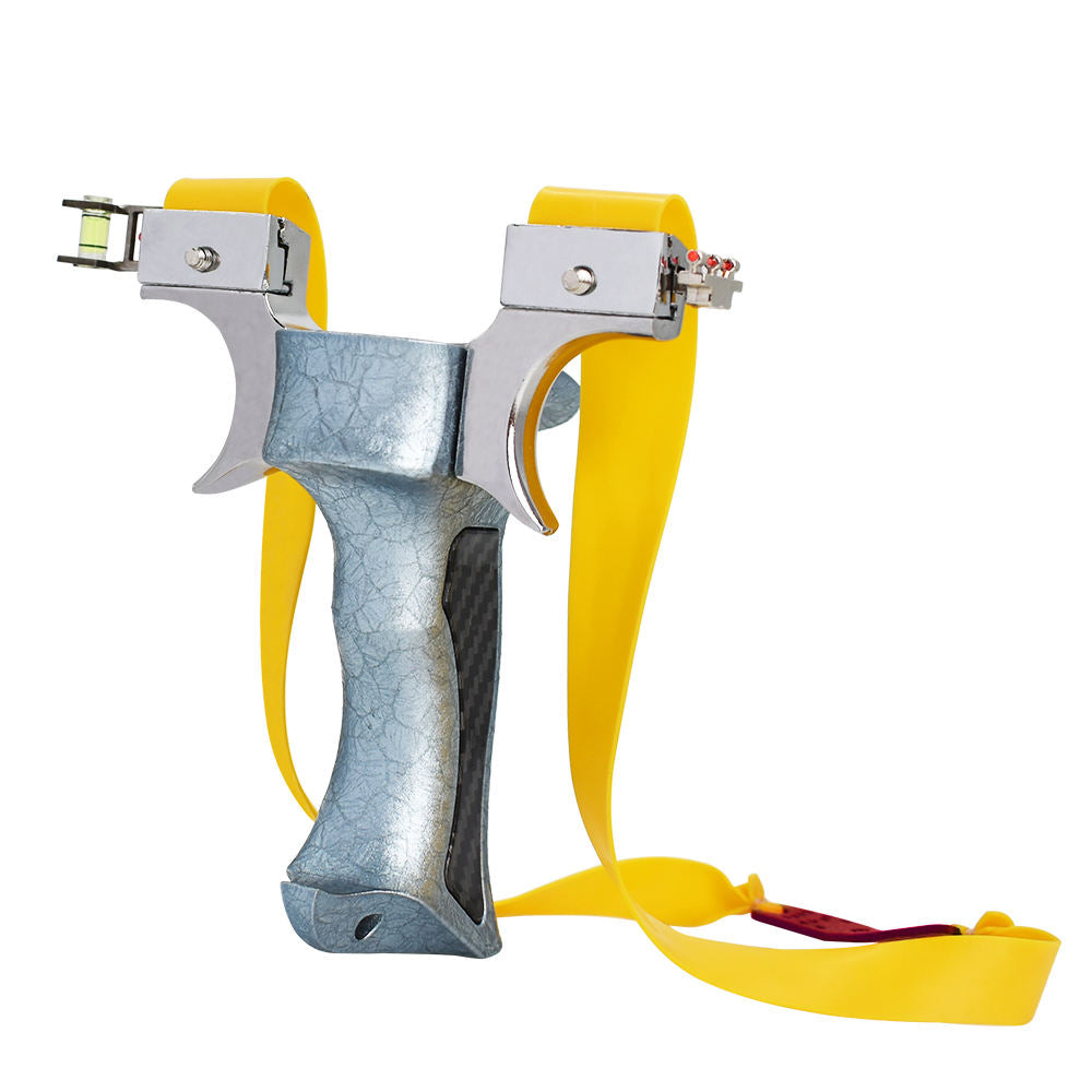 Gray Olympic Pro Alloy Slingshot MARKSMAN