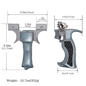 Light Slate Gray Olympic Pro Alloy Slingshot MARKSMAN