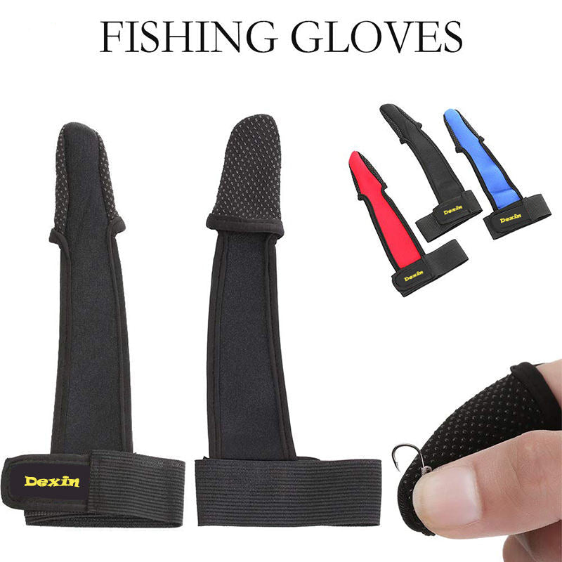 White Smoke Professional One Finger Neoprene Fishing Glove with Anti-Slip Finger Protector MARKSMAN