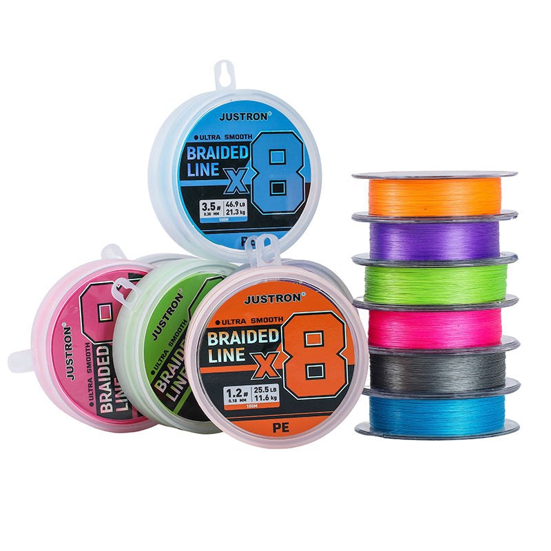 White Smoke PE X8 Braided Fishing Line 100m High Strength Water Resistant Line MARKSMAN