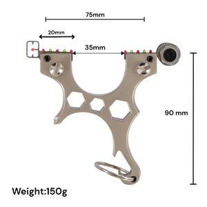 Rosy Brown New Metal Fast Pressing Function Pocket Laser Light Outdoor Wrench Powerful Target Shooting Competition INDIAN SLINGSHOT