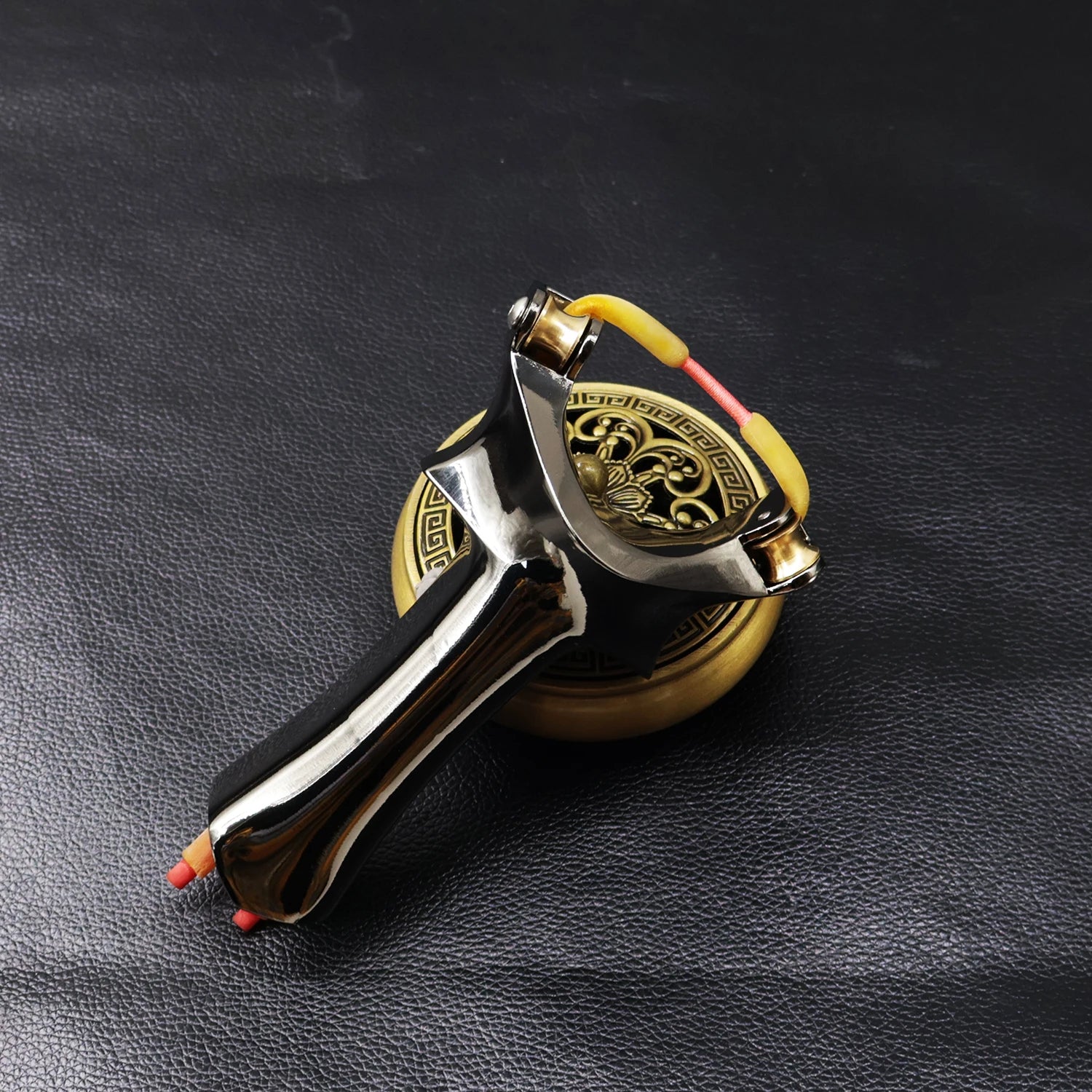 Dark Slate Gray PULLEY PRO Aluminium Alloy Fishing Slingshot MARKSMAN