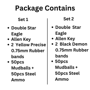 Gray Double Star Eagle Sword Stainless Steel Slingshot MARKSMAN