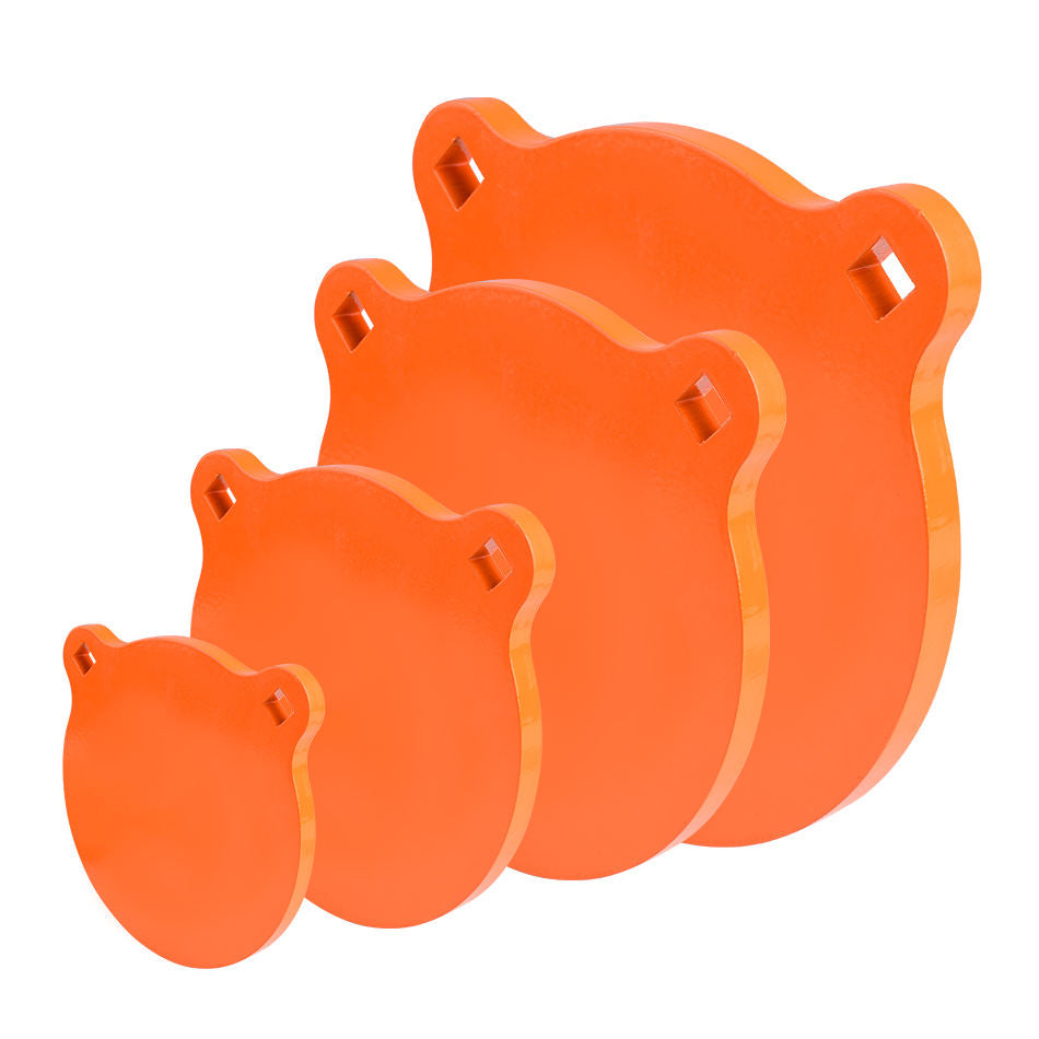 White Smoke Panda Shaped 10mm Thickened AR500 Steel Practice Target INDIAN SLINGSHOT