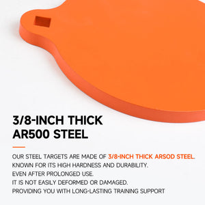 White Smoke Panda Shaped 10mm Thickened AR500 Steel Practice Target INDIAN SLINGSHOT