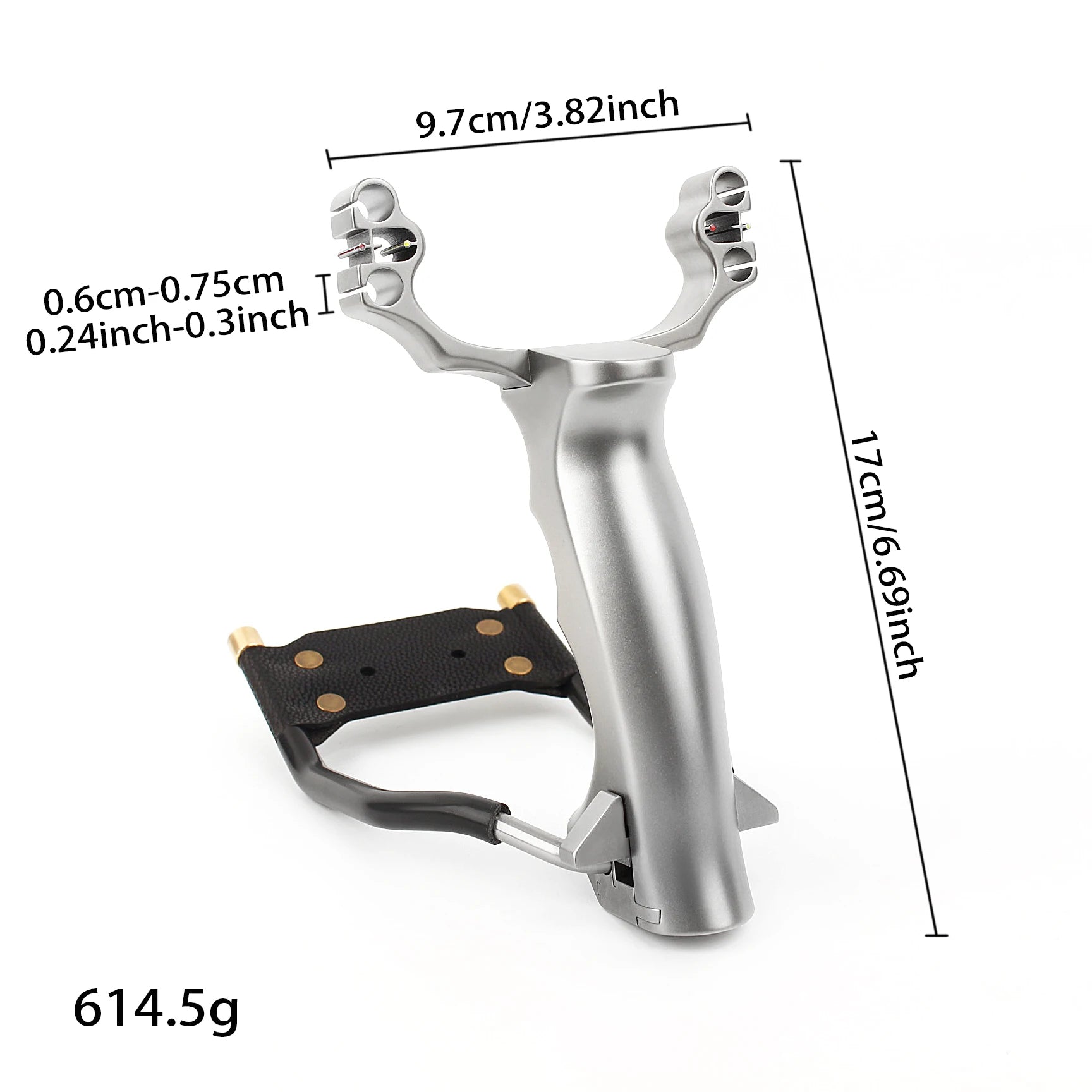 White Smoke Heavy Artillery River Patrol Titanium Alloy Slingshot INDIAN SLINGSHOT